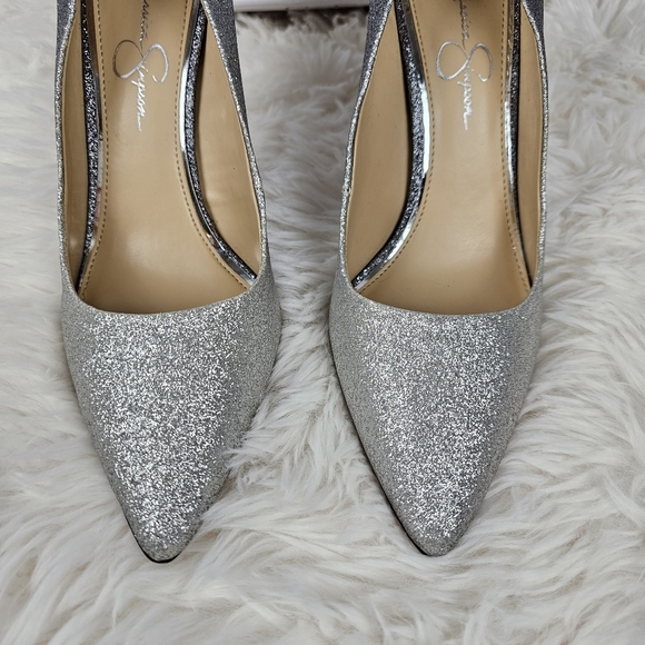 Jessica Simpson Silver Heels - Picture 2 of 15